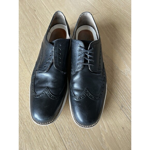 Cole Haan Men\'s C26469 Original Grand Shortwing Oxford Shoe Black Leather 12 M main image 7